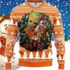 NCAA Texas Longhorns Groot Hug Ugly Christmas Sweater Best Gift