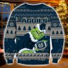 NCAA Utah State Aggies Grinch Ugly Christmas Sweater Christmas Gift For Sport Fans