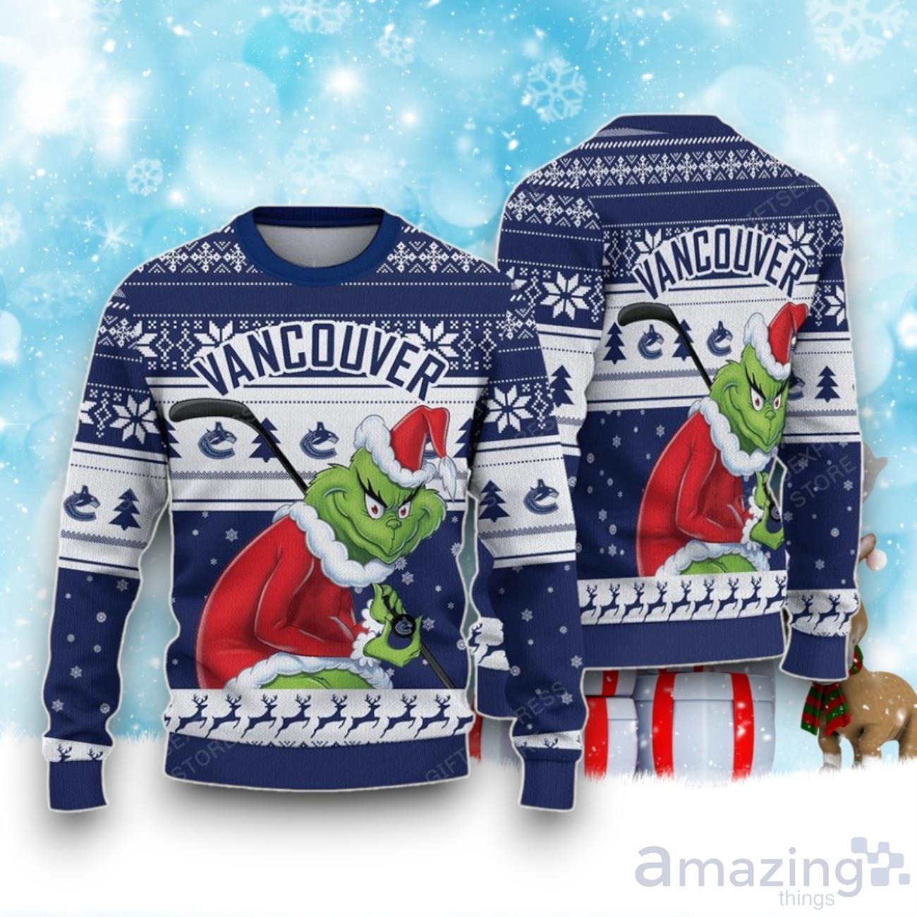 Canucks ugly clearance christmas sweater