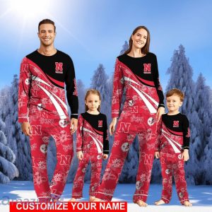 Nebraska Cornhuskers Christmas Pajamas Set Personalized Name Christmas Gifts For Fans Product Photo 1
