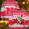 Nebraska Cornhuskers Grinch Lover Sweater Funny Christmas Gift Ugly Christmas Sweater For Men Women