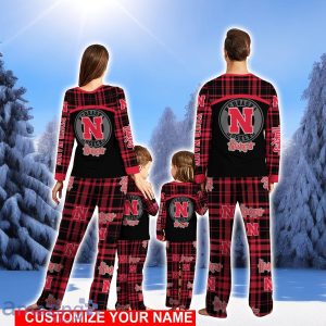 Nebraska Cornhuskers Pajamas Set Family Custom Name Christmas Gift Football Team Pajamas Set Product Photo 2