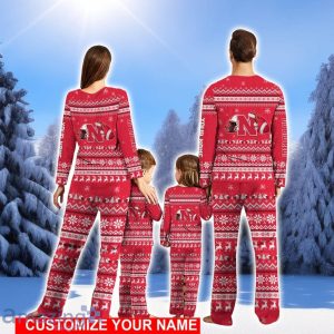 Nebraska Cornhuskers Team Pajamas Set Christmas Gift For Football Fan Family Holiday Gift Personalized Name Product Photo 2