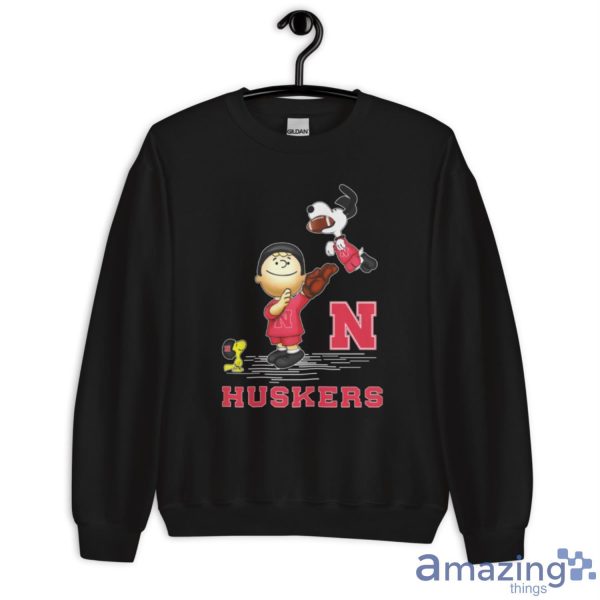 Nebraska Cornhuskers The Peanuts T-Shirt Gift For Fans - Unisex Heavy Blend Crewneck Sweatshirt