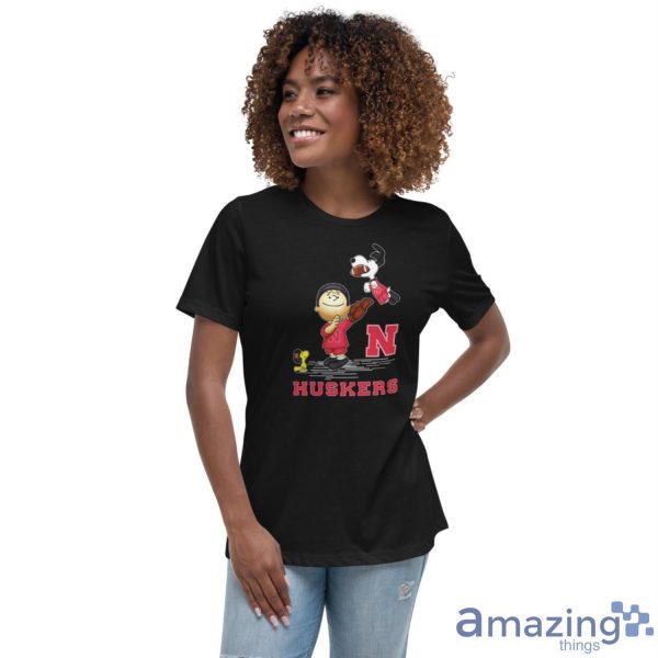 Nebraska Cornhuskers The Peanuts T-Shirt Gift For Fans - Women's Relaxed Short Sleeve Jersey Tee