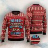Never Underestimate The Power Of Human Stupidity Ugly Christmas Sweater
