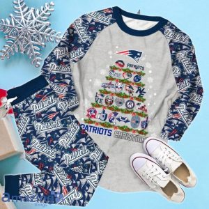 New England Patriots Christmas Tree Limited Edition Pajamas Set Product Photo 2