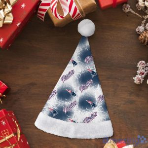 New England Patriots Logo Pattern Santa Hat Christmas Gift For Fans Product Photo 2
