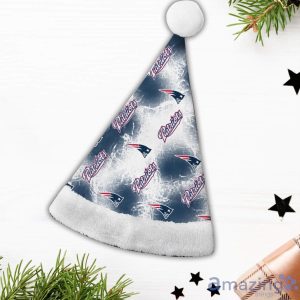 New England Patriots Logo Pattern Santa Hat Christmas Gift For Fans Product Photo 3