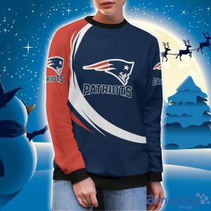 New England Patriots Simple Vintage 3D Sweater Christmas Gift For Fans Product Photo 2