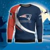 New England Patriots Simple Vintage 3D Sweater Christmas Gift For Fans