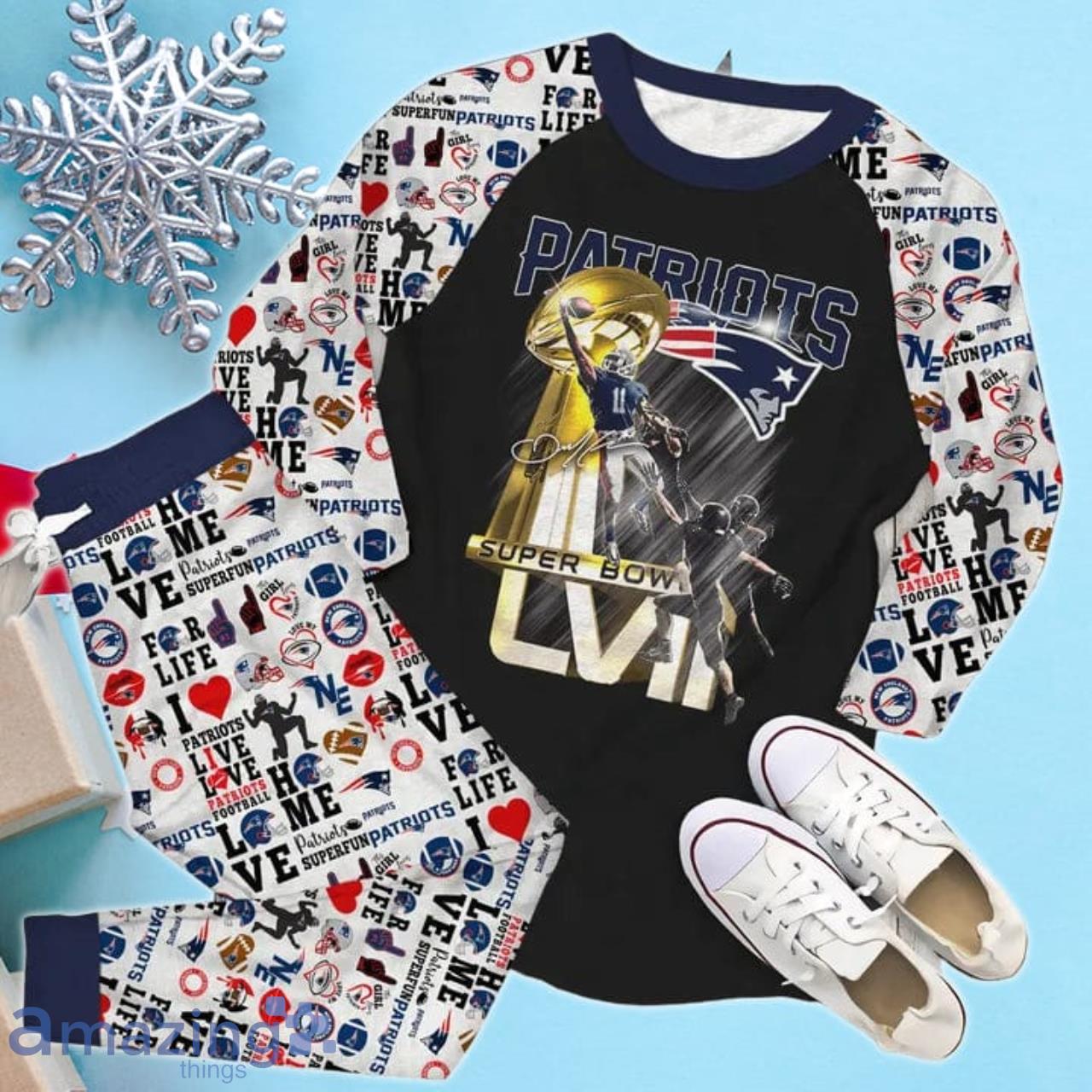New England Patriots Super Bowl Limited Edition Pajamas Set image New England Patriots Super Bowl Limited Edition Pajamas Set Product Photo 2