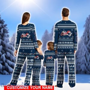 New England Patriots Team Pajamas Set Christmas Gift For Football Fan Family Holiday Gift Personalized Name Product Photo 2