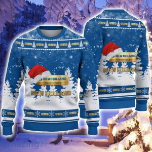 New Holland Santa Hat Pattern Ugly Christmas Sweater For Men And Women Product Photo 1