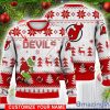 New Jersey Devils Grinch Ugly Christmas Sweater Ice Hockey NHL Christmas Gift 3D Sweater Custom Name