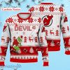 New Jersey Devils Ugly Sweater Christmas Custom Name Ice Hockey NHL