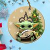 New Orleans Saints Baby Yoda Ornament Christmas Tree Decorations NFL Gifts