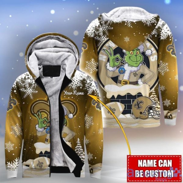 New Orleans Saints Christmas 3D All Over Print Hoodie Custom Name Hot Design For Fans Product Photo 1