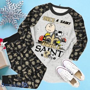 New Orleans Saints Once A Saint - Always A Saint Limited Edition Pajamas Set Product Photo 2