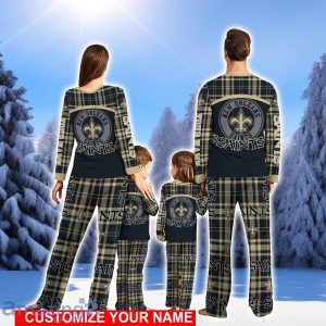 New Orleans Saints Pajamas Set Family Custom Name Christmas Gift Football Team Pajamas Set Product Photo 2