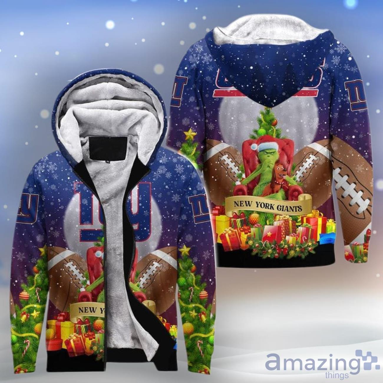New York Giants All Over Print 3D Hoodie Christmas Gift For Fan Club Product Photo 1