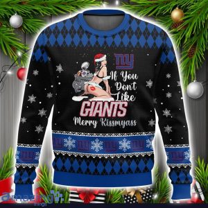 New York Giants Kissmyass 3D Ugly Christmas Sweater Sport Fans Christmas Gift Unisex Sweater Product Photo 1
