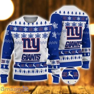 New York Giants Logo Cute Ugly Christmas Sweater 3D Printed Unisex Sweater Product Photo 1