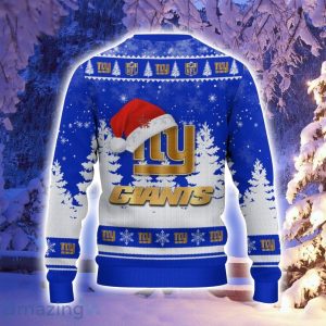 New York Giants Santa Hat Pattern Ugly Christmas Sweater For Men And Women Product Photo 3