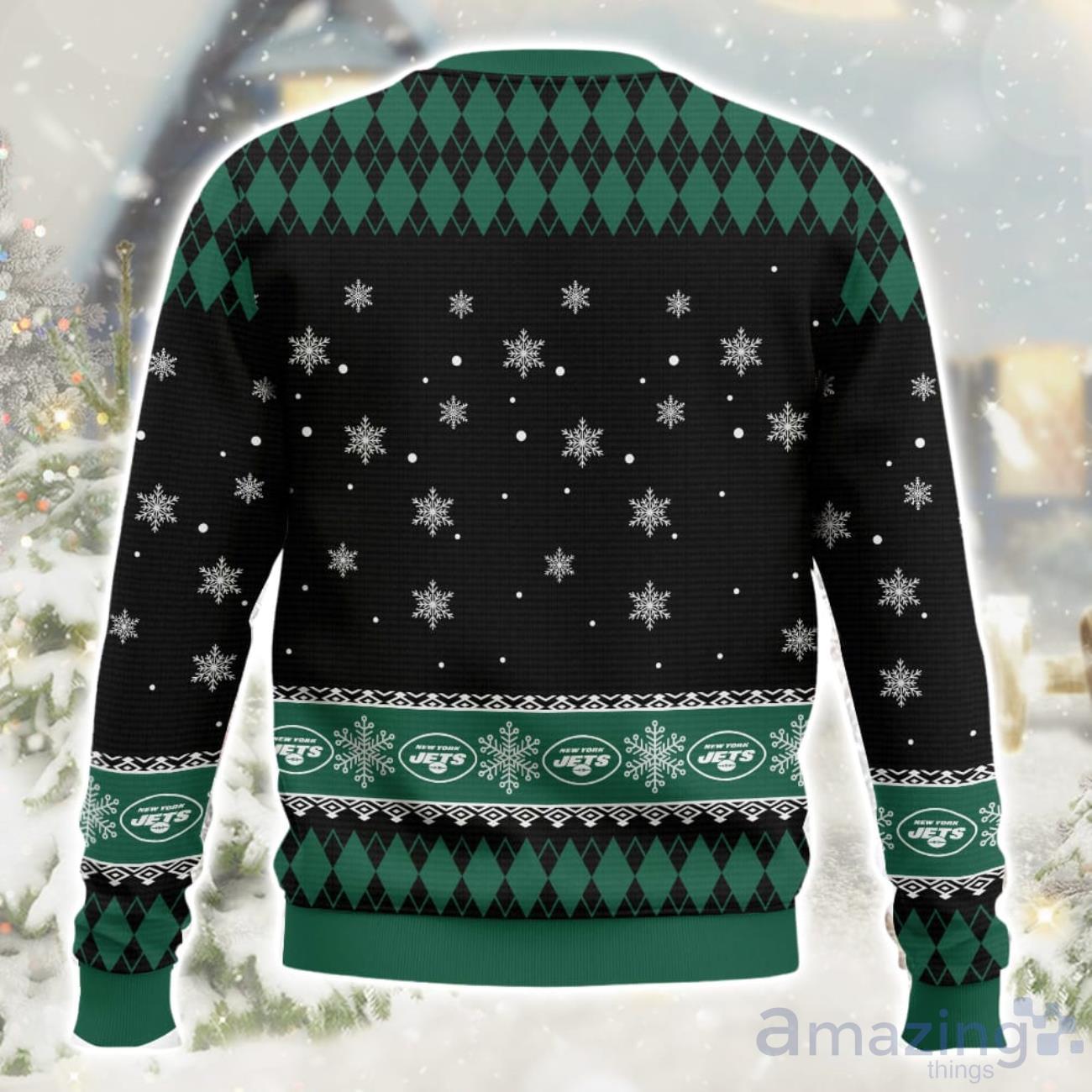 New York Jets Kissmyass Ugly Christmas Sweater image New York Jets Kissmyass Ugly Christmas Sweater Product Photo 2