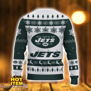 New York Jets Logo Cute Ugly Christmas Sweater 3D Printed Unisex Sweater Product Photo 3