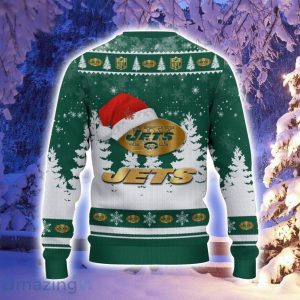New York Jets Santa Hat Pattern Ugly Christmas Sweater For Men And Women image New York Jets Santa Hat Pattern Ugly Christmas Sweater For Men And Women Product Photo 3
