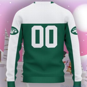New York Jets Ugly Sweater Custom Name And Number Hot Design For Christmas Gift Product Photo 3
