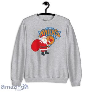 New York Knicks Santa Claus Logo Christmas T Shirt Product Photo 4