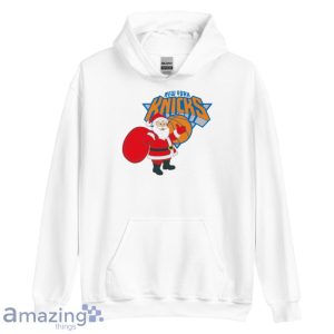 New York Knicks Santa Claus Logo Christmas T Shirt Product Photo 5