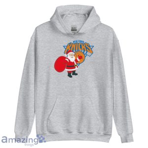 New York Knicks Santa Claus Logo Christmas T Shirt Product Photo 6
