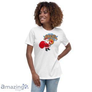 New York Knicks Santa Claus Logo Christmas T Shirt Product Photo 8