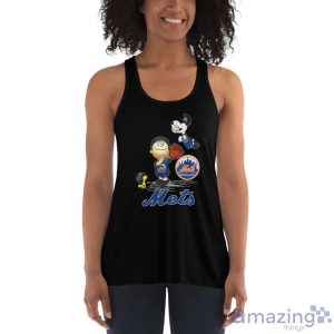 New York Mets The Peanuts T-Shirt Gift For Fans - Women's Flowy Racerback Tank
