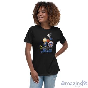 New York Mets The Peanuts T-Shirt Gift For Fans - Women's Relaxed Short Sleeve Jersey Tee