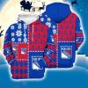 New York Rangers 3D Hooodie Ugly Sweatshirt Christmas Pattern Ice Hockey NHL Fans