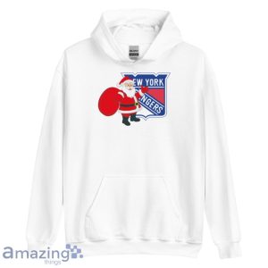 New York Rangers Santa Claus Logo Christmas T Shirt Product Photo 5