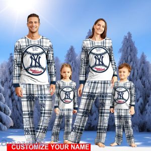 New York Yankees Pajamas Personalized NameChristmas Pajamas For