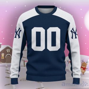 New York Yankees Ugly Sweater Custom Name And Number Hot Design For Christmas Gift Product Photo 2