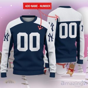 New York Yankees Ugly Sweater Custom Name And Number Hot Design For Christmas Gift Product Photo 1