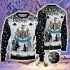 Newcastle United Big Logo Pine Trees Special Design Ugly Christmas Sweater Christmas Gift Ideas