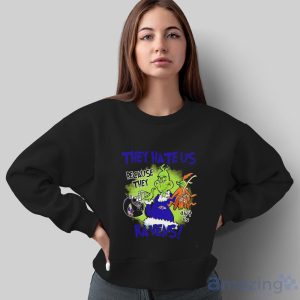 NFL Baltimore Ravens Grinch They Hate Us Because Grinch They Aint Us Ravens Shirt image NFL Baltimore Ravens Grinch They Hate Us Because Grinch They Aint Us Ravens Shirt - Sweatshirt