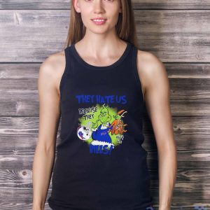 NFL Buffalo Bills Grinch They Hate Us Because Grinch They Aint Us Bills Shirt - Ladies Tank Top