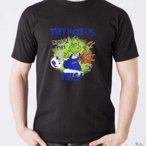 NFL Buffalo Bills Grinch They Hate Us Because Grinch They Aint Us Bills Shirt - Men T-Shirt