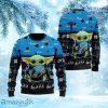 NFL Carolina Panthers Ugly Christmas Sweater Cute Baby Yoda Unisex Sweater