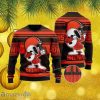 NFL Cleveland Browns Ugly Christmas Sweater Snoopy Celebrates His Victory Unisex Sweater