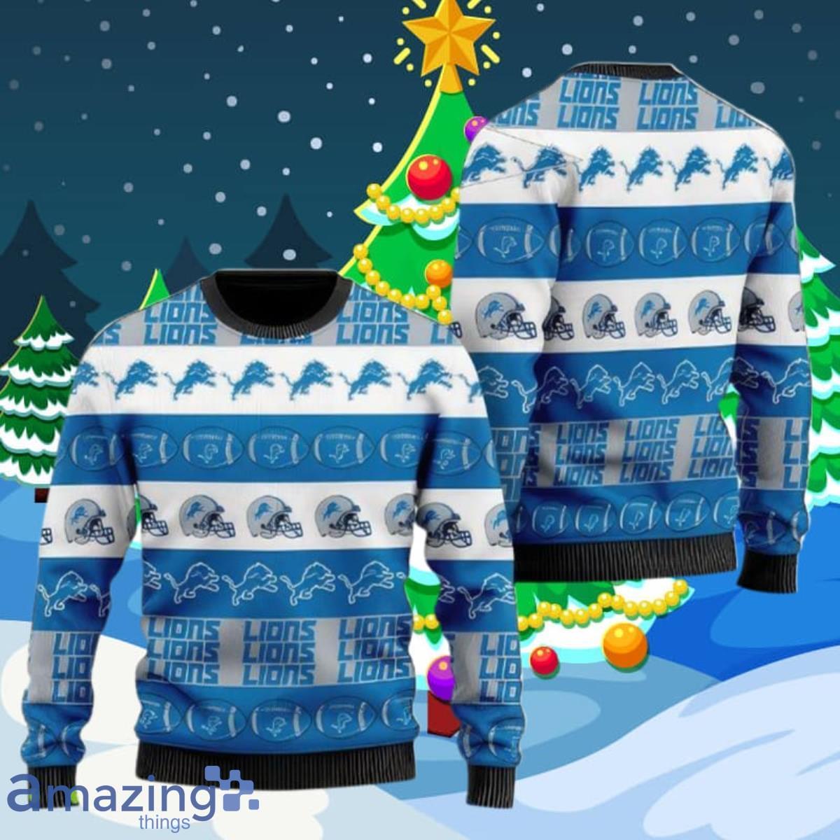NFL Detroit Lions Christmas Parttern Ugly Christmas Sweater Best Gifts image NFL Detroit Lions Christmas Parttern Ugly Christmas Sweater Best Gifts Product Photo 1